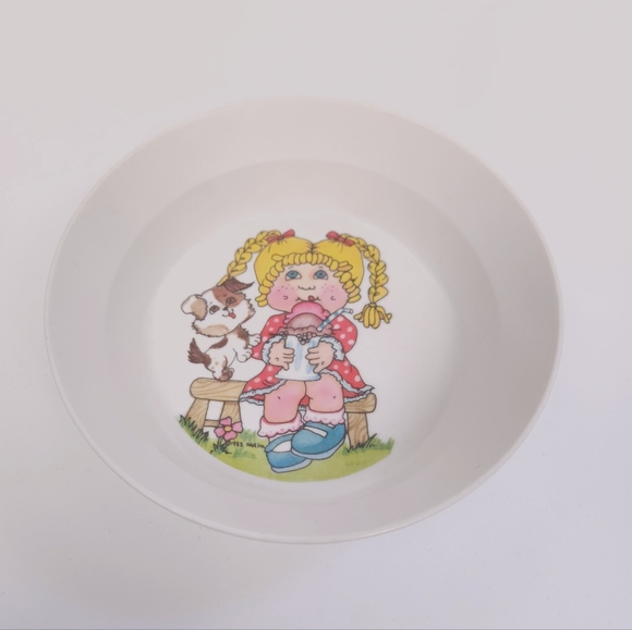 Vintage Cabbage Patch 1980s Melamine Baby Childrens Ice Cream Bowl 5 Inches - Picture 1 of 11